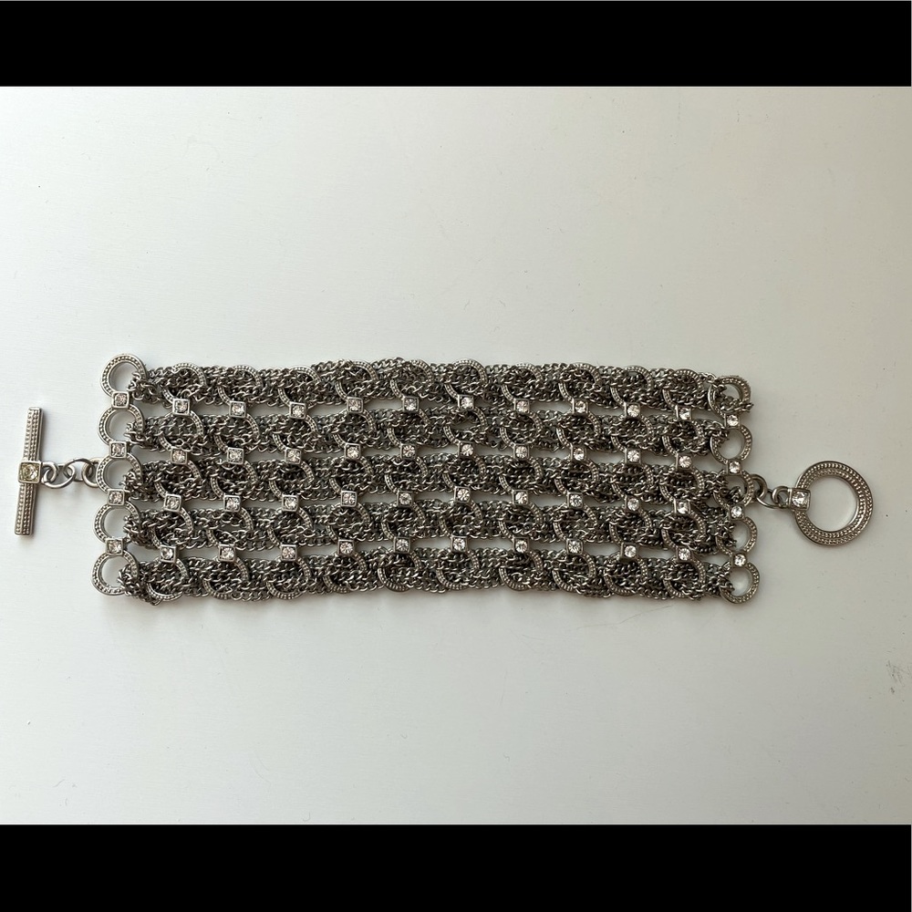 Sparkly Silver Mesh Bracelet